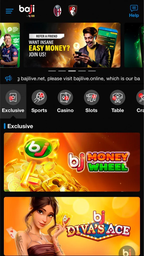 baji live main screenshot main